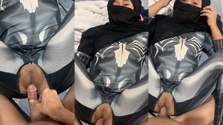 Bokep Indo Hijab – Tiktoker Celup Kosplay Spiderman
