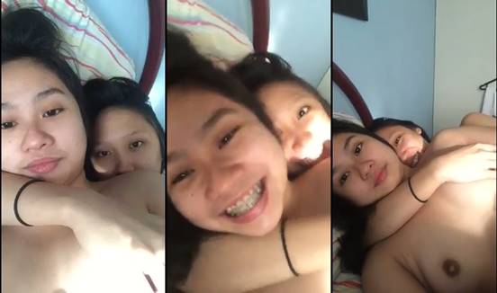 Bokep Dedek lesbian saling remasin payudara
